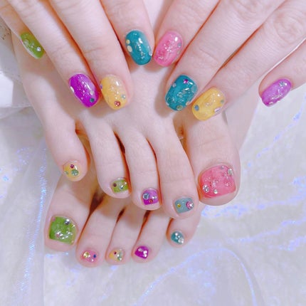 なかやまちえこ on LIPS 「🫧🫧🫧⠀⠀@kurebayashiiiちゃん⠀⠀#nail#n..」(3枚目)