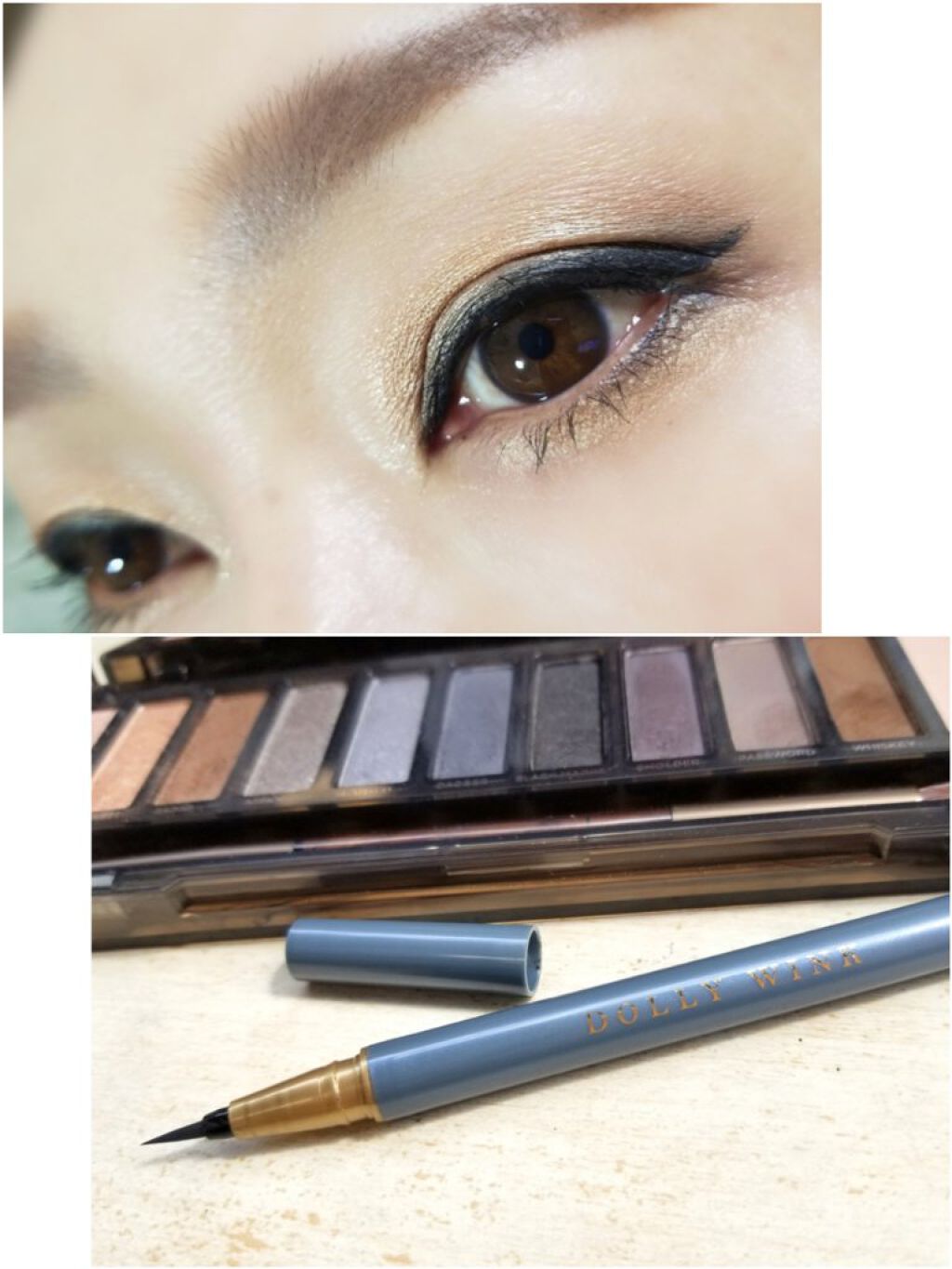 マイベストライナー ネイビーグレー/ドーリーウインク/リキッドアイライナーを使ったクチコミ（1枚目）