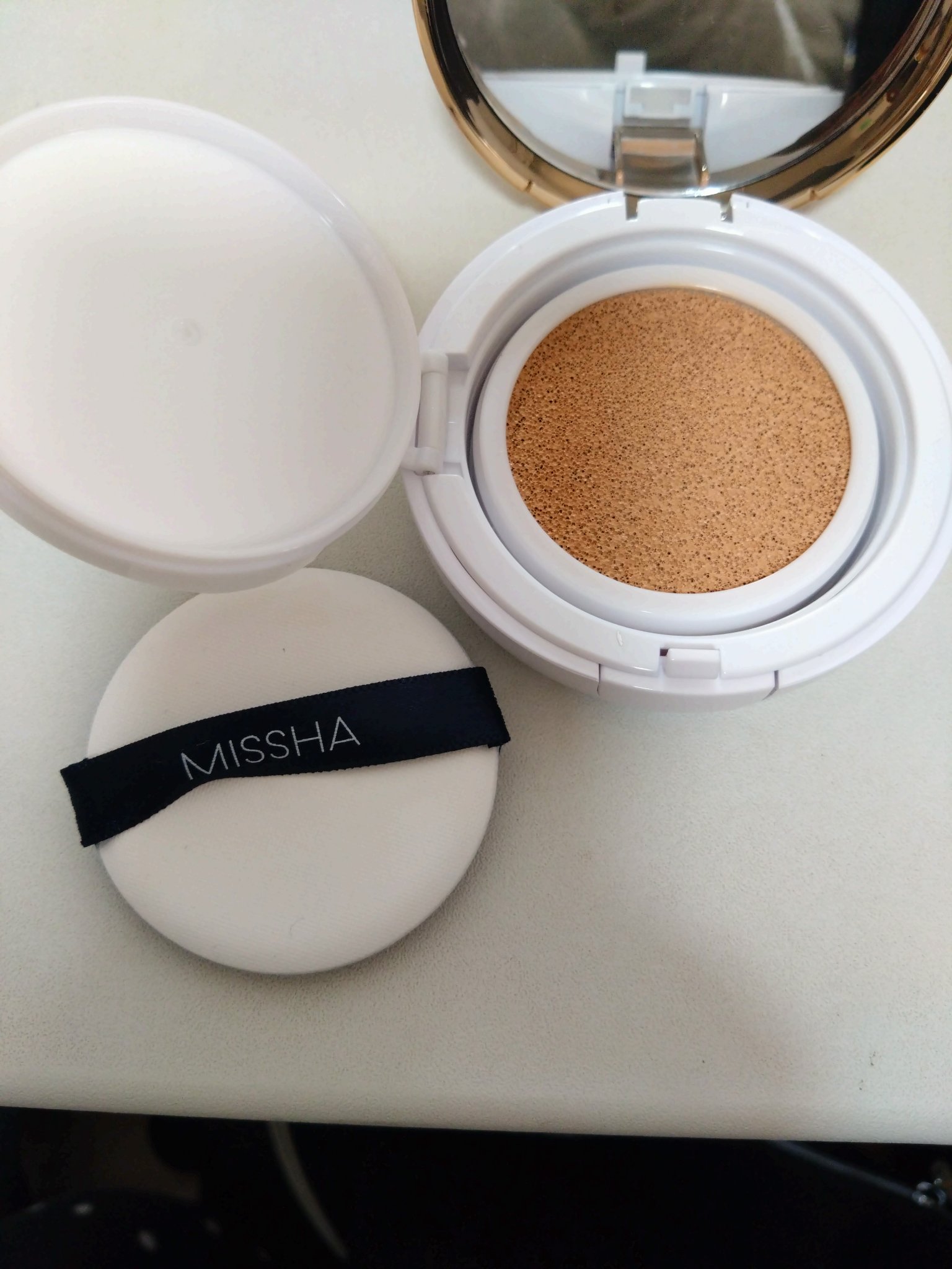 M クッション ファンデーション(モイスチャー)/MISSHA/クッションファンデーションを使ったクチコミ（3枚目）