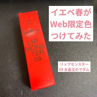 リップモンスター 09 水晶玉のマダム (web限定色)/KATE/口紅を使ったクチコミ（1枚目）