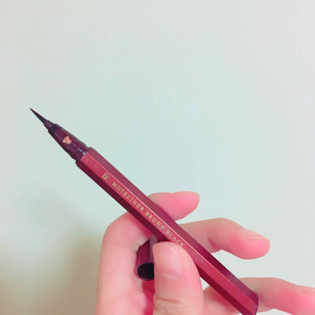 モテライナー リキッド/UZU BY FLOWFUSHI/リキッドアイライナーを使ったクチコミ（2枚目）