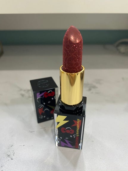ルージュ アンリミテッド ディスコ グリッツ/shu uemura/口紅を使ったクチコミ(1枚目)