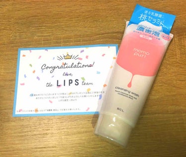 ももぷり
潤いクレンジング洗顔

Lipsを通して頂きました！
ありがとうございます🙇‍♀️✨

こちらは洗顔とクレンジングが
一緒になっているものです。
塗る乳酸菌と桃セラミド配合で
洗顔しながらメイ