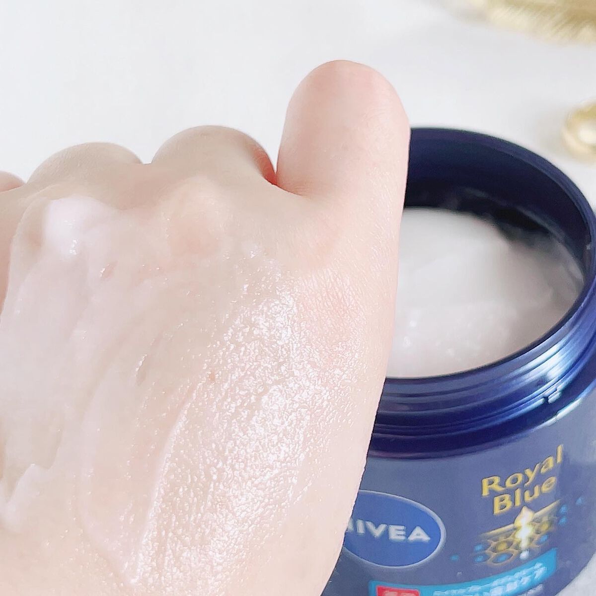 ニベア ロイヤルブルーボディクリーム うるおい密封ケア/ニベア/ボディクリームを使ったクチコミ(5枚目)