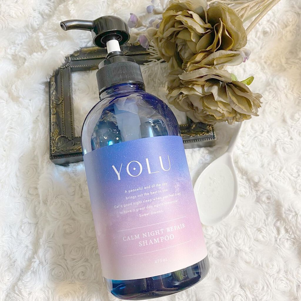 カームナイトリペアシャンプー／トリートメント/YOLU/市販シャンプーを使ったクチコミ（3枚目）