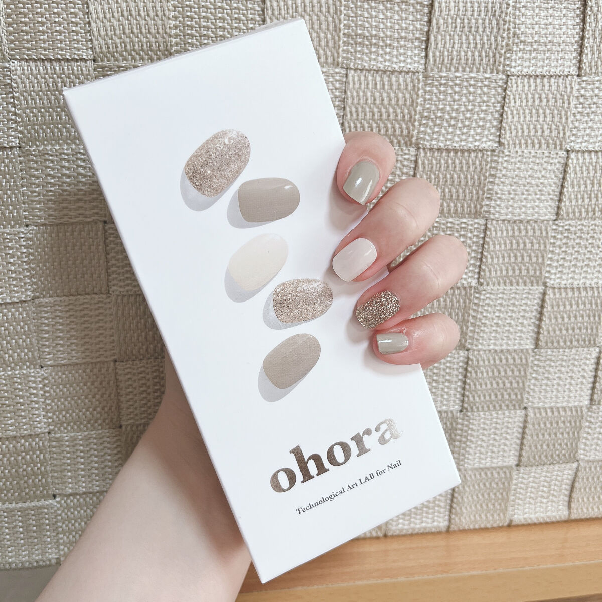 セミキュアジェルネイル（ハンド） ND-067 N Gold Coast/ohora/ネイルシールを使ったクチコミ（1枚目）