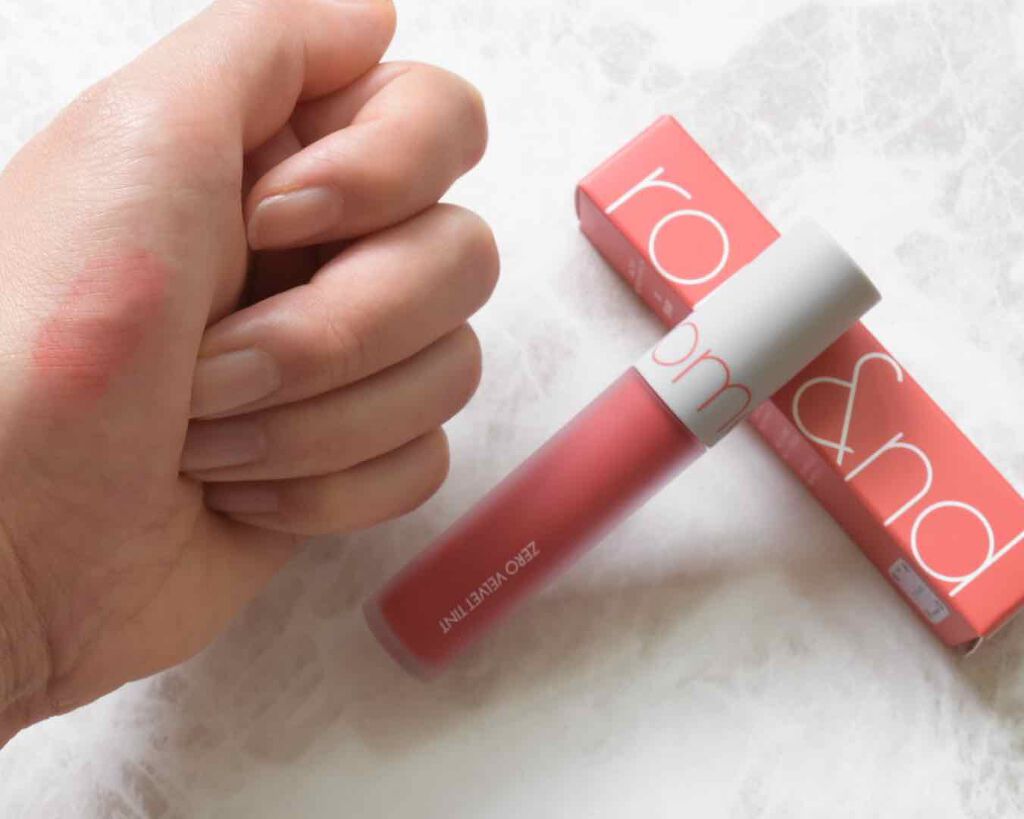 ゼロベルベットティント/rom&nd/リップティントを使ったクチコミ（3枚目）