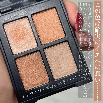 エトワルローズ 4色アイシャドウ/Étoile Rose/アイシャドウパレットを使ったクチコミ(2枚目)