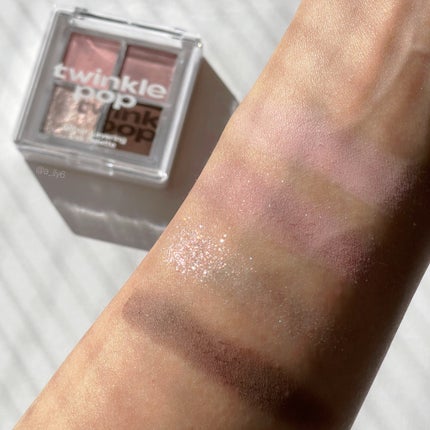 グリッターレイヤリングアイシャドウパレット/TWINKLE POP/アイシャドウパレットを使ったクチコミ(4枚目)