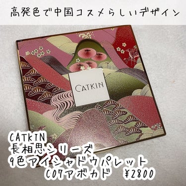 長相思シリーズ 9色アイシャドウパレット/CATKIN/パウダーアイシャドウを使ったクチコミ（2枚目）