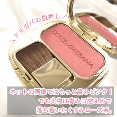 ブラッシュオブローズ ルミナスチークカラー 300/DOLCE&GABBANA BEAUTY/パウダーチークを使ったクチコミ（2枚目）