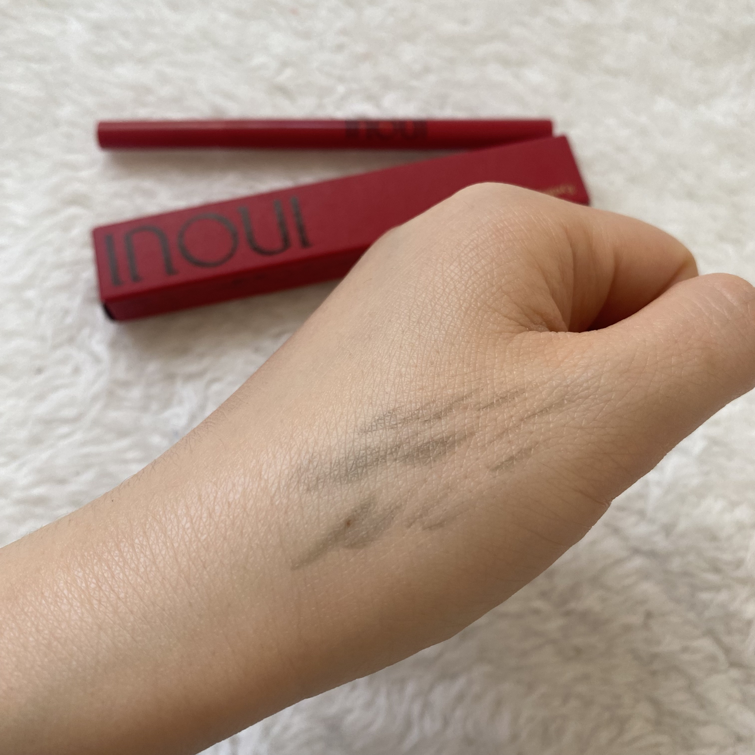 アイブロウリキッド 01 アッシュグレー/INOUI/リキッドアイブロウを使ったクチコミ（3枚目）