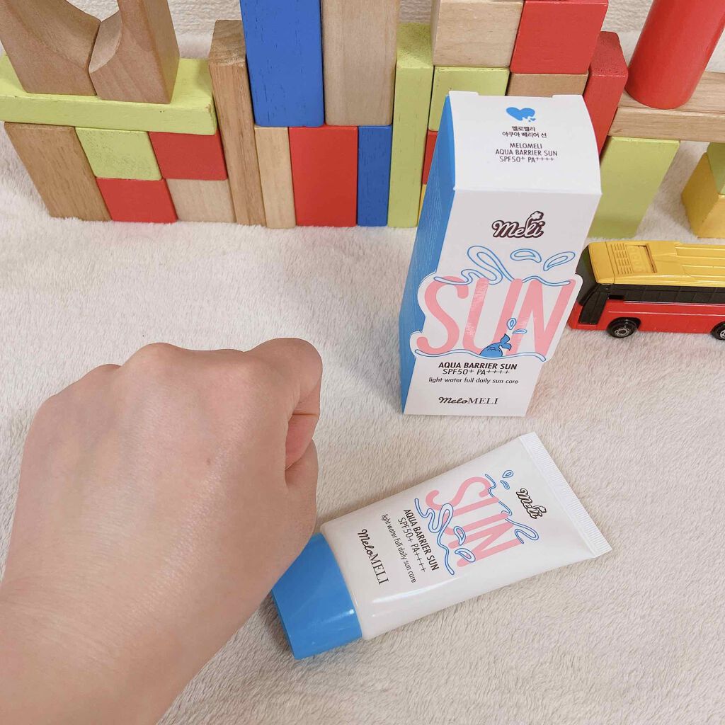 メロメリ アクア バリアサン/meloMELI/日焼け止めクリームを使ったクチコミ(3枚目)