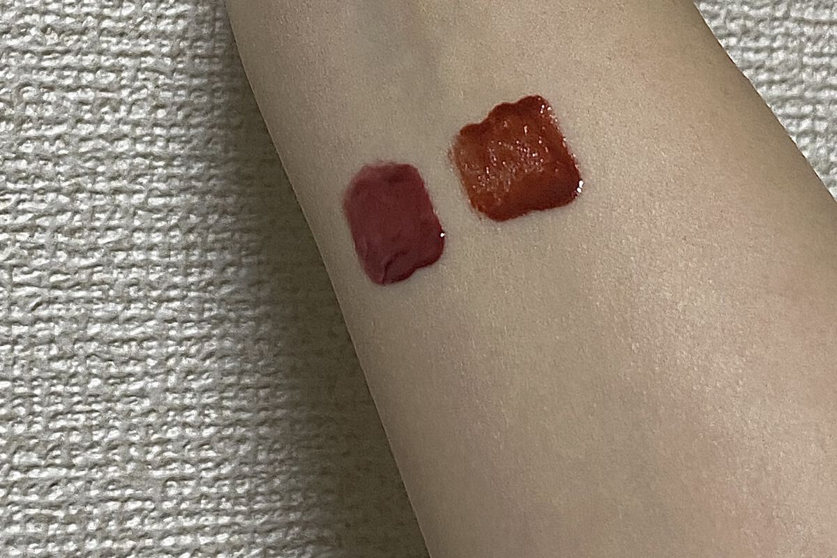 ジューシーラスティングティント/rom&nd/リップティントを使ったクチコミ（3枚目）