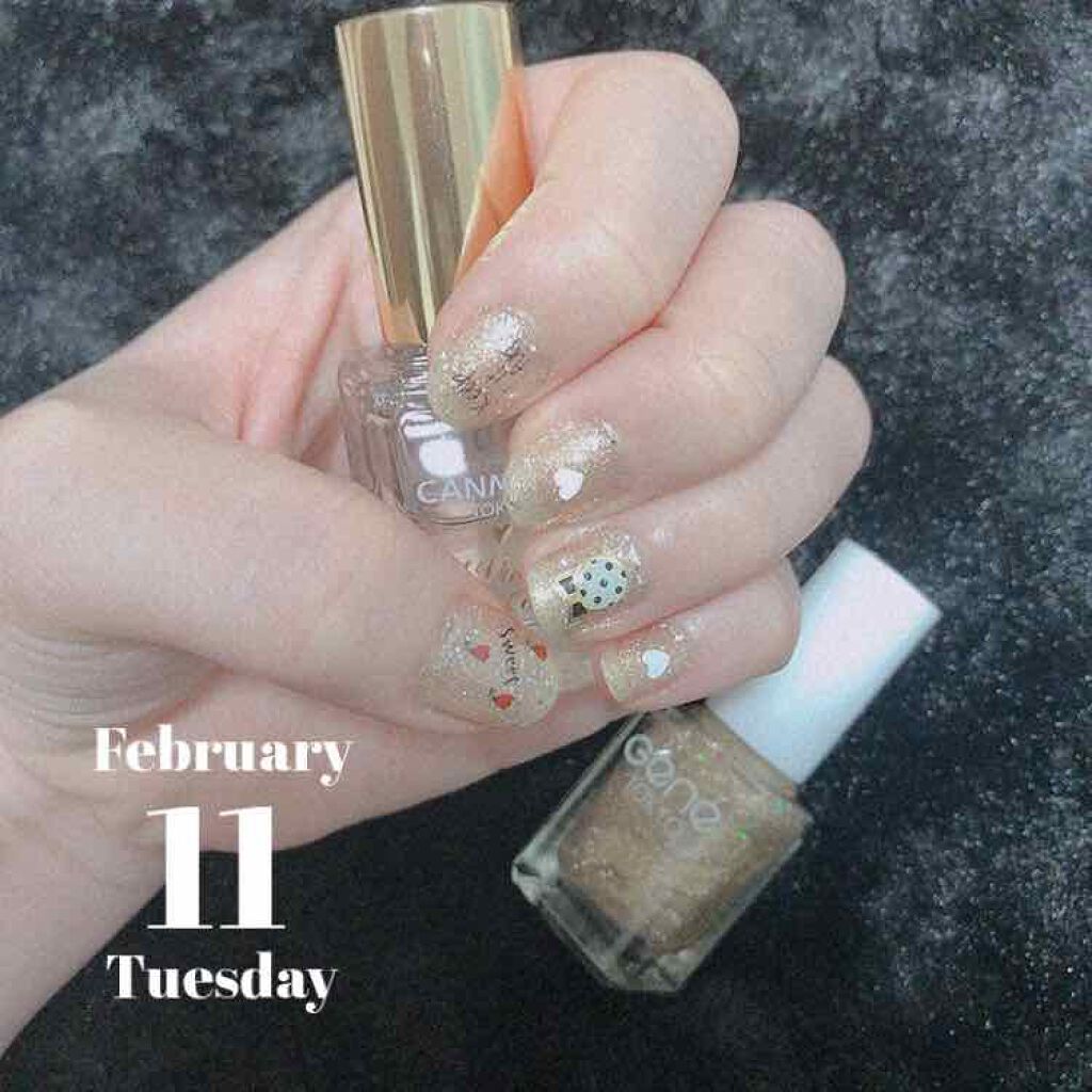 ジェルボリュームトップコート/キャンメイク/ネイルトップコートを使ったクチコミ（1枚目）