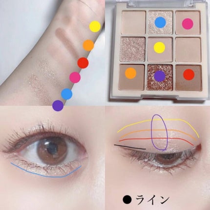 シャドウパレット/dasique/アイシャドウパレットを使ったクチコミ(2枚目)