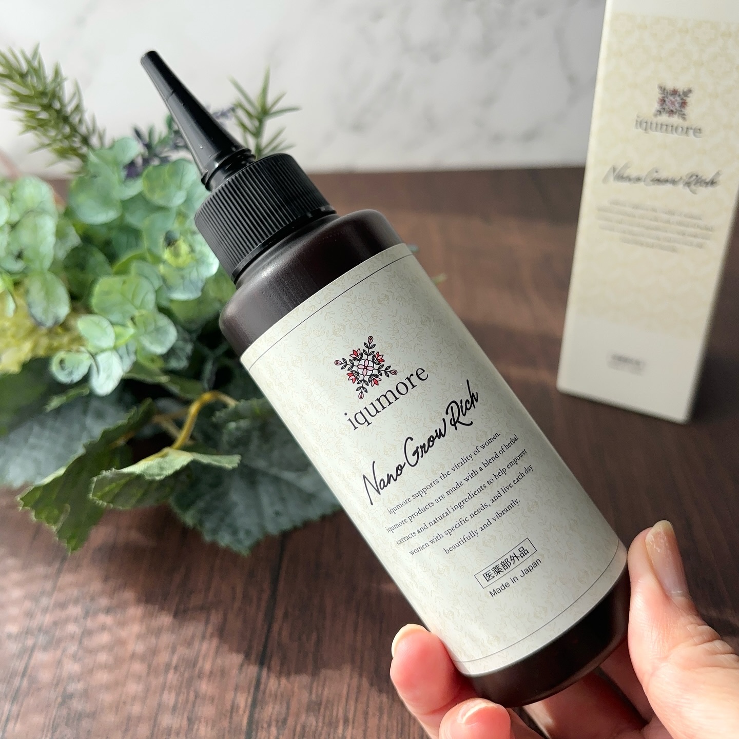 ナノグロウリッチ/iqumore/頭皮ローションを使ったクチコミ（2枚目）