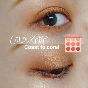 Coast to Coral/ColourPop/パウダーアイシャドウを使ったクチコミ（1枚目）