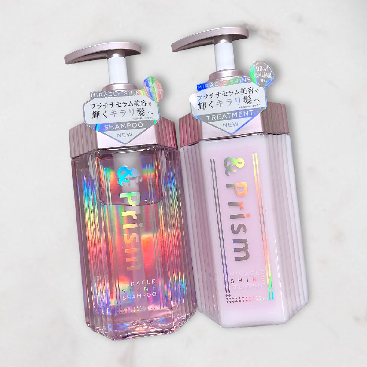 ミラクル シャイン シャンプー/ヘアトリートメント/&Prism/市販シャンプーを使ったクチコミ（1枚目）