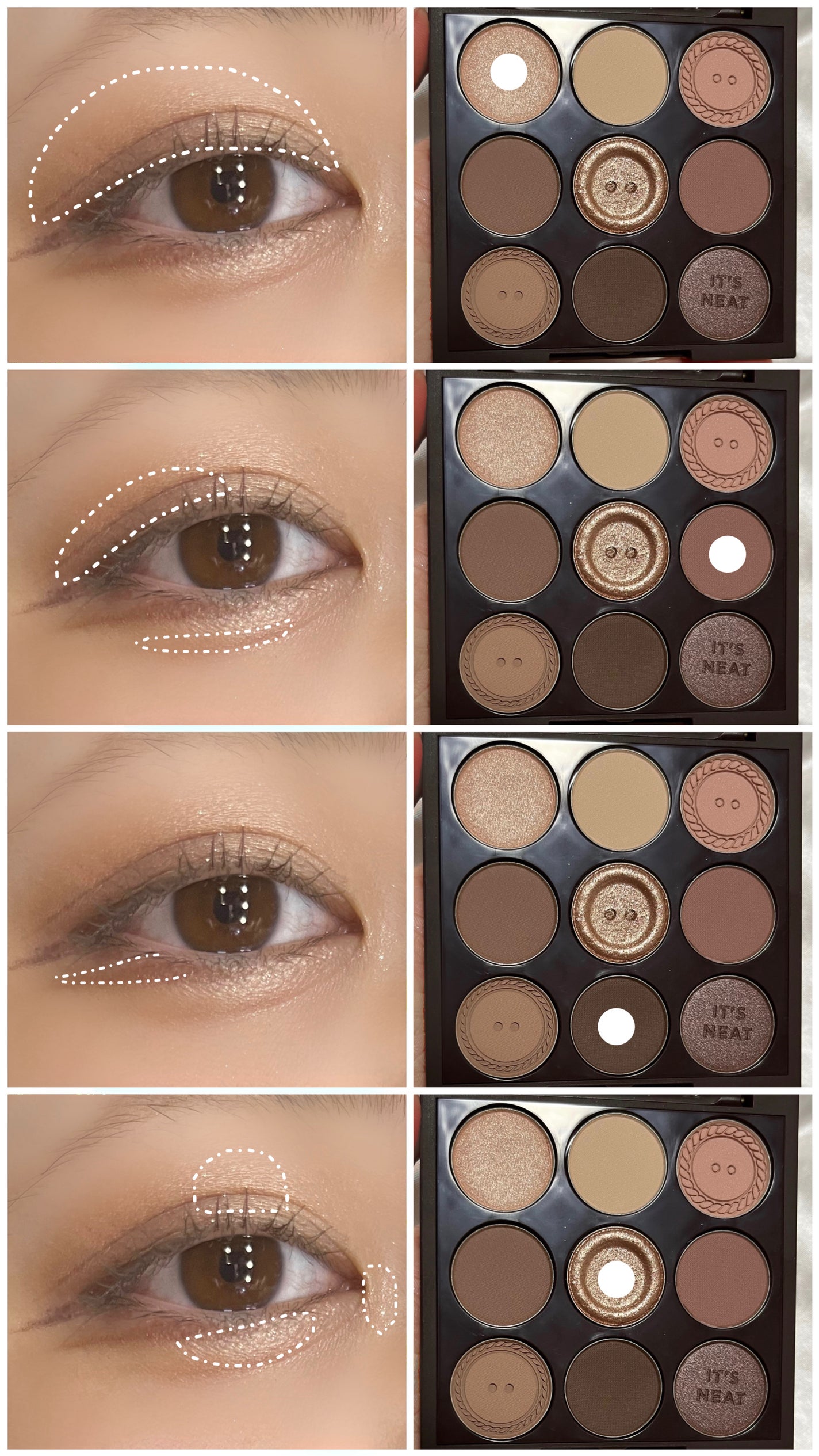 マイフェイブムードアイパレット 9カラー/HOLIKA HOLIKA/アイシャドウパレットを使ったクチコミ(3枚目)