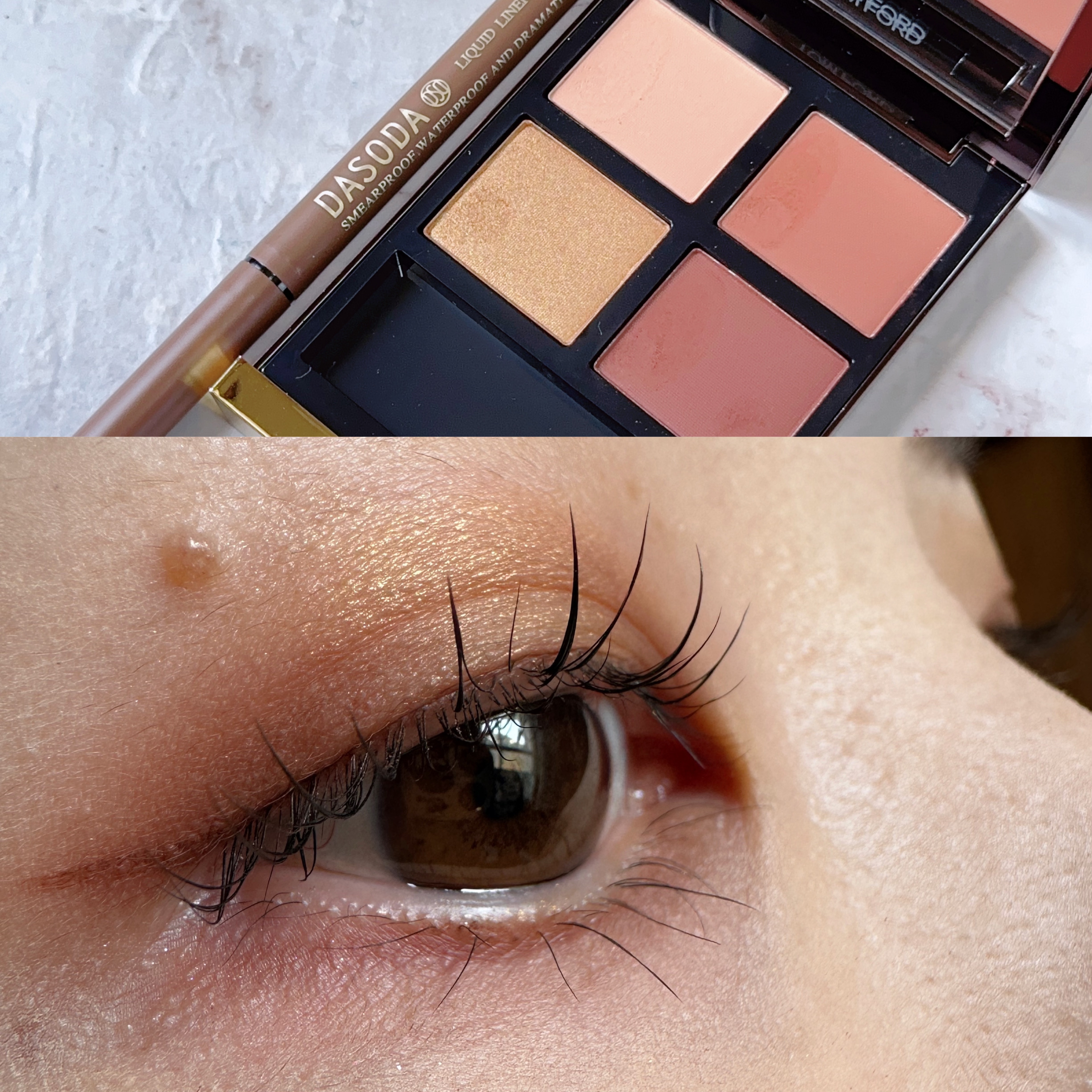 リキッドライナー DASODA✕Chihiro Anaiコラボ  ミルクティー/DASODA/リキッドアイライナーを使ったクチコミ（1枚目）