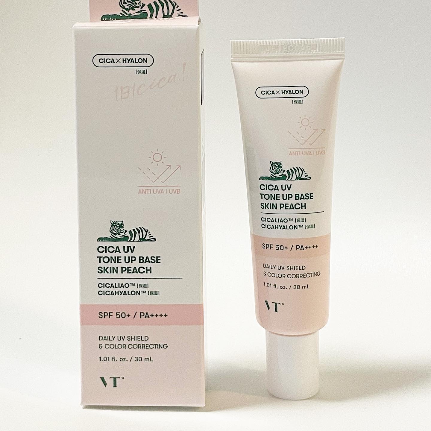 CICA UVトーンアップベース スキンピーチ/VT/化粧下地を使ったクチコミ（1枚目）