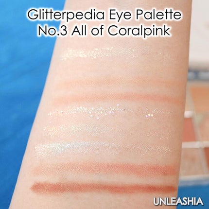 グリッターペディアアイパレット/unleashia/アイシャドウパレットを使ったクチコミ(5枚目)