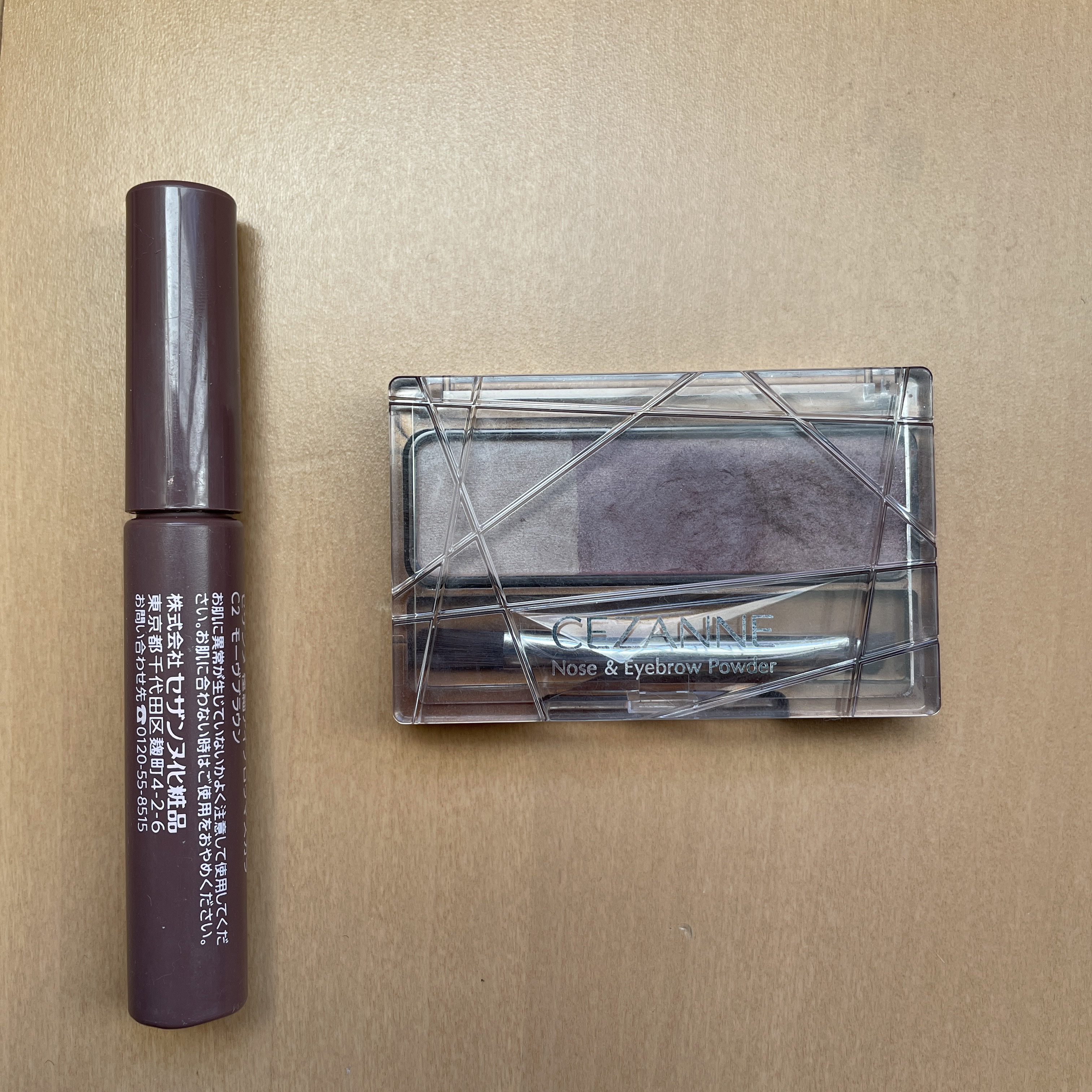 ノーズ＆アイブロウパウダー/CEZANNE/パウダーアイブロウを使ったクチコミ（3枚目）