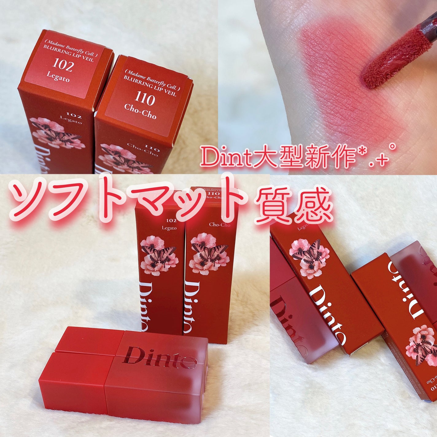 マダムバタフライコレクション ブラーニングリップベール/Dinto/口紅を使ったクチコミ(1枚目)