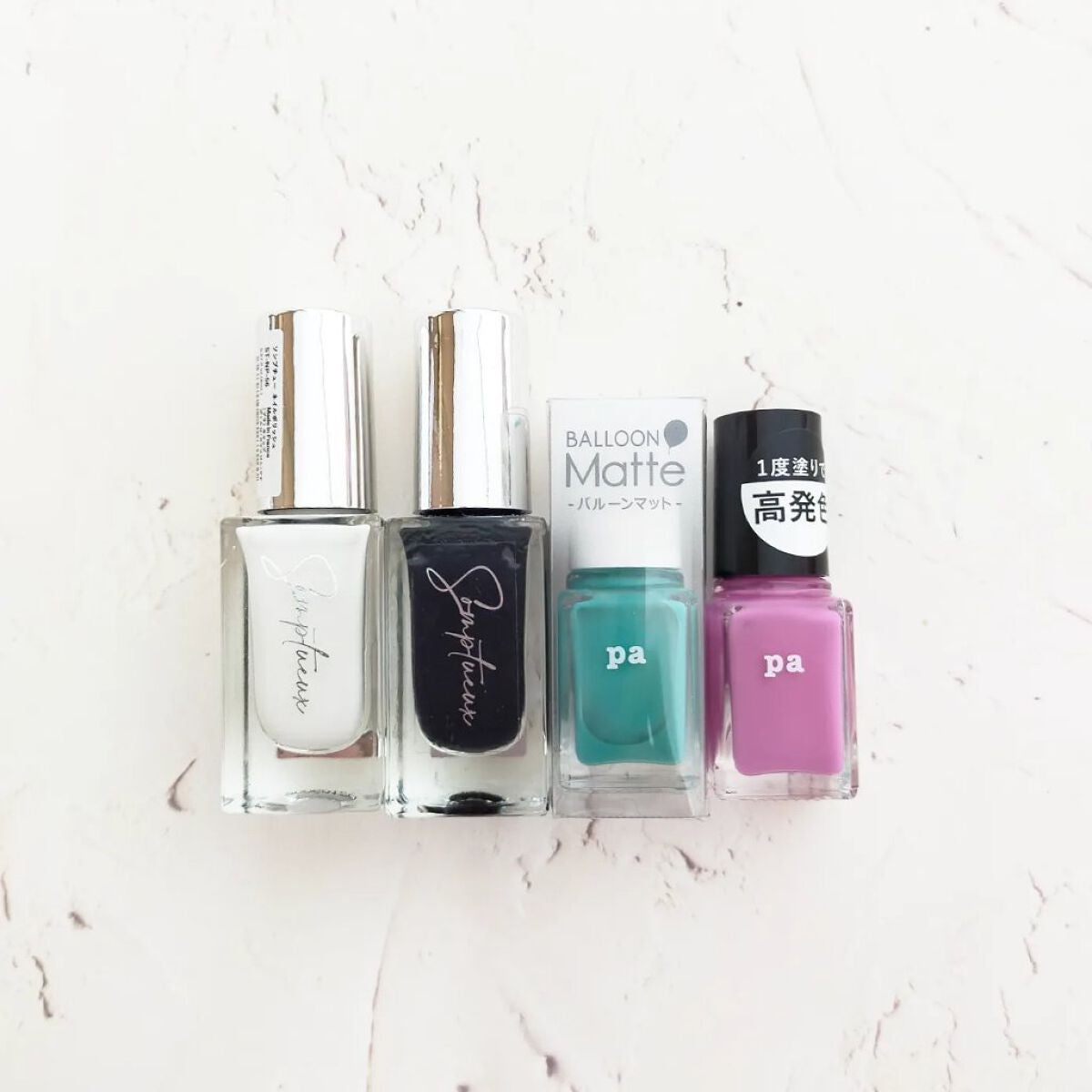 あちゃみん on LIPS 「チェッカーボードネイル…| ᐕ)·初めての推しネイル🥺💕気付い..」(7枚目)