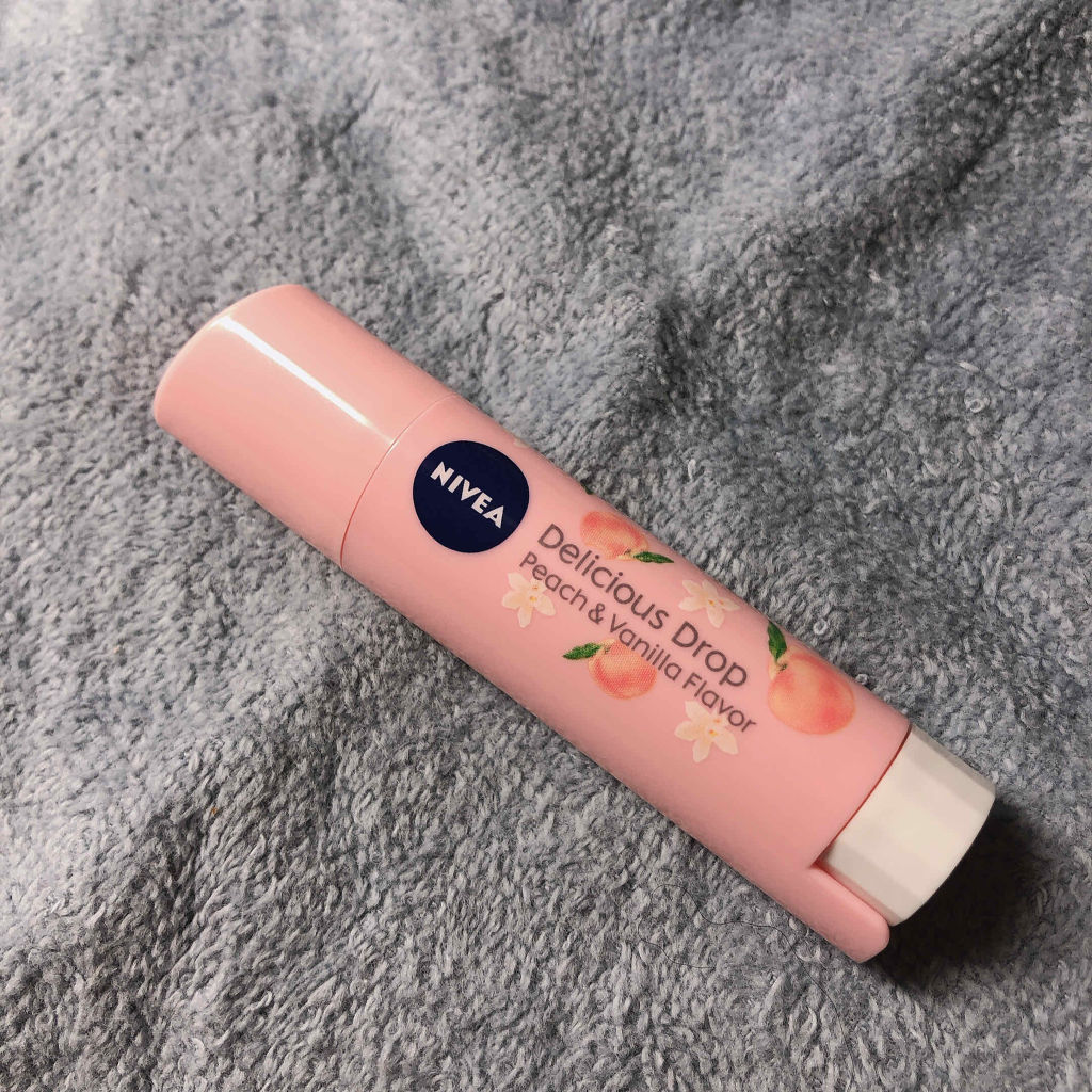ニベア フレーバーリップ デリシャスドロップ ピーチの香り/ニベア/リップクリームを使ったクチコミ（3枚目）