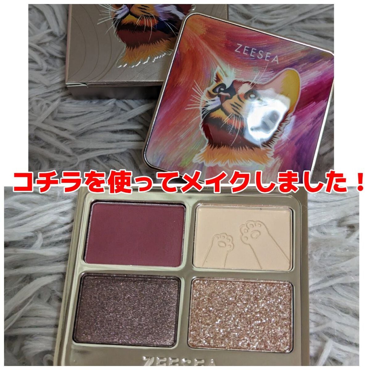 アニマルアイシャドウ(4シェード)/ZEESEA/アイシャドウパレットを使ったクチコミ(1枚目)