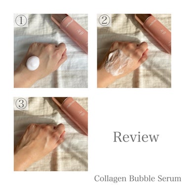 MEDICUBE コラーゲンバブルセラムのクチコミ「【Collagen Bubble Serum】

11種のコラーゲンとバブルが合わさった
ハリ.....」（3枚目）