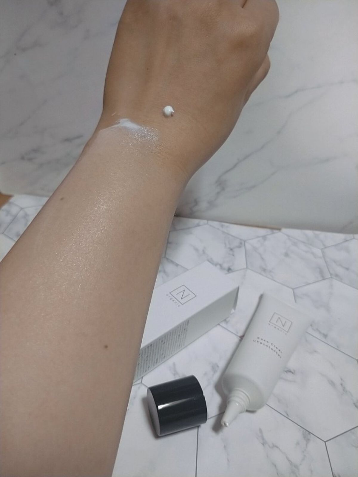 ベース クリアUVプロテクター/Ｎ organic/日焼け止めクリームを使ったクチコミ（2枚目）