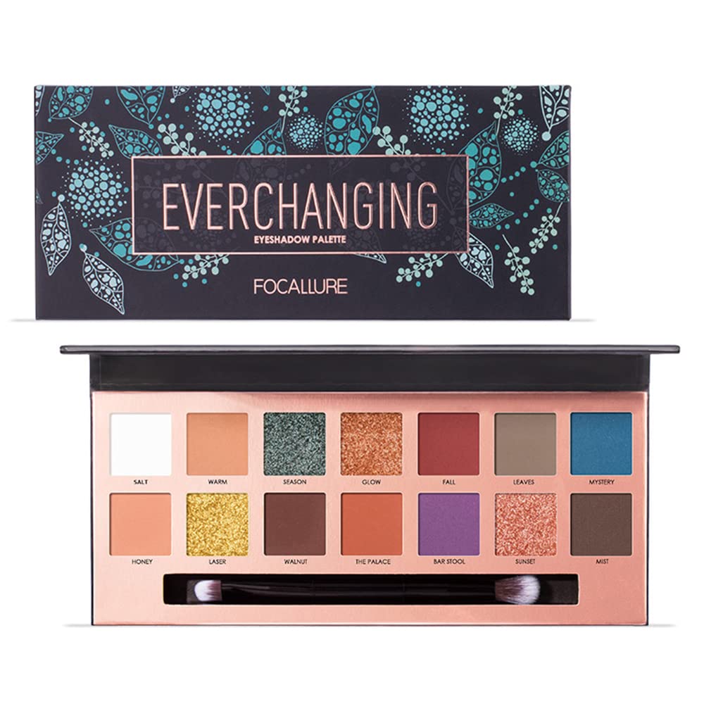 EVERCHANGING 14色 アイシャドウパレット FOCALLURE