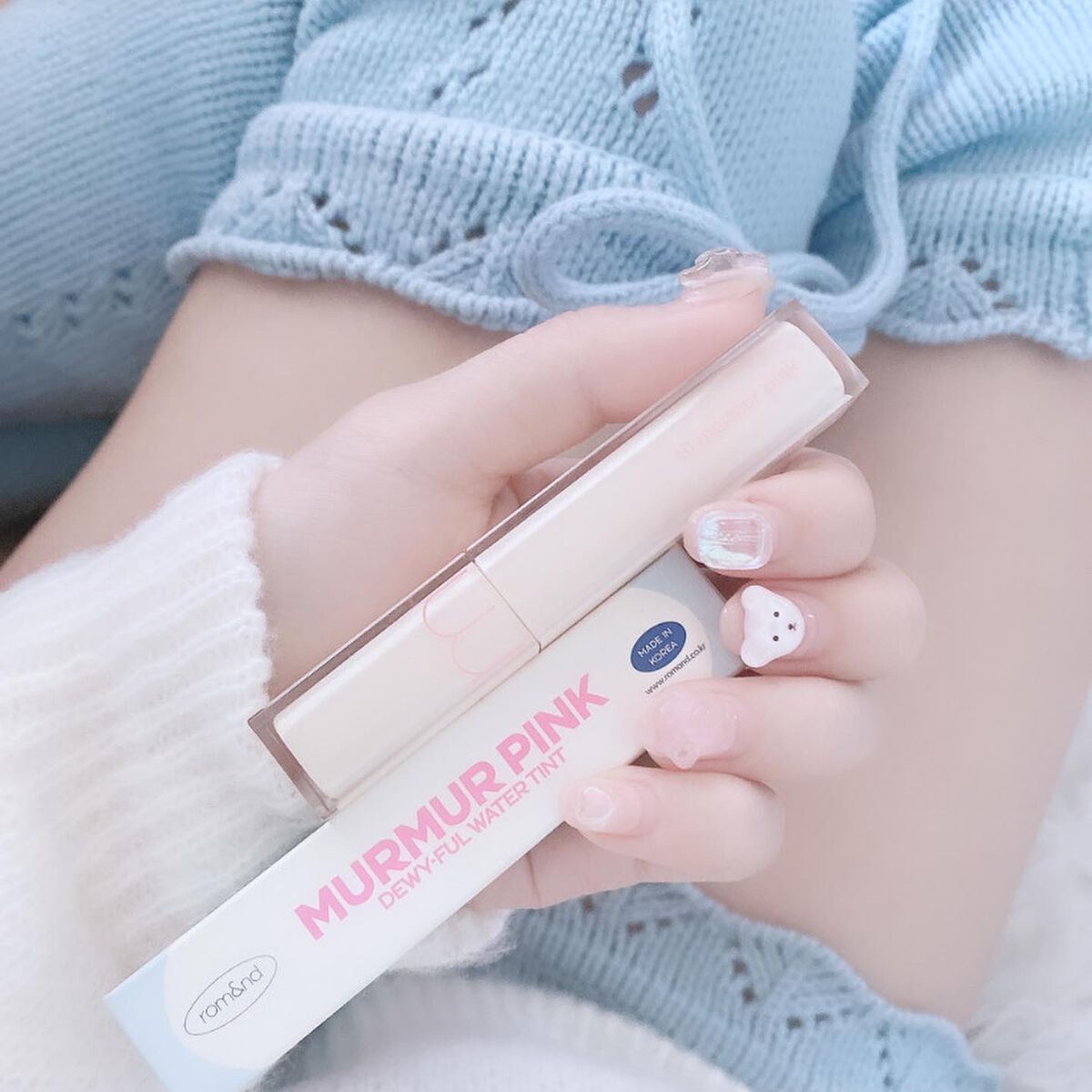 デュイフルウォーターティント<ミルクグロッサリー> 10 MURMUR PINK/rom&nd/リップティントを使ったクチコミ（2枚目）