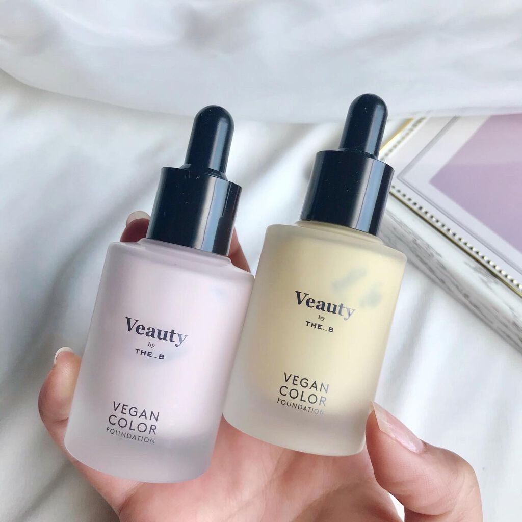 ヴィーガン カラーファンデーション ピンク/Veauty by THE_B/リキッドファンデーションを使ったクチコミ（2枚目）