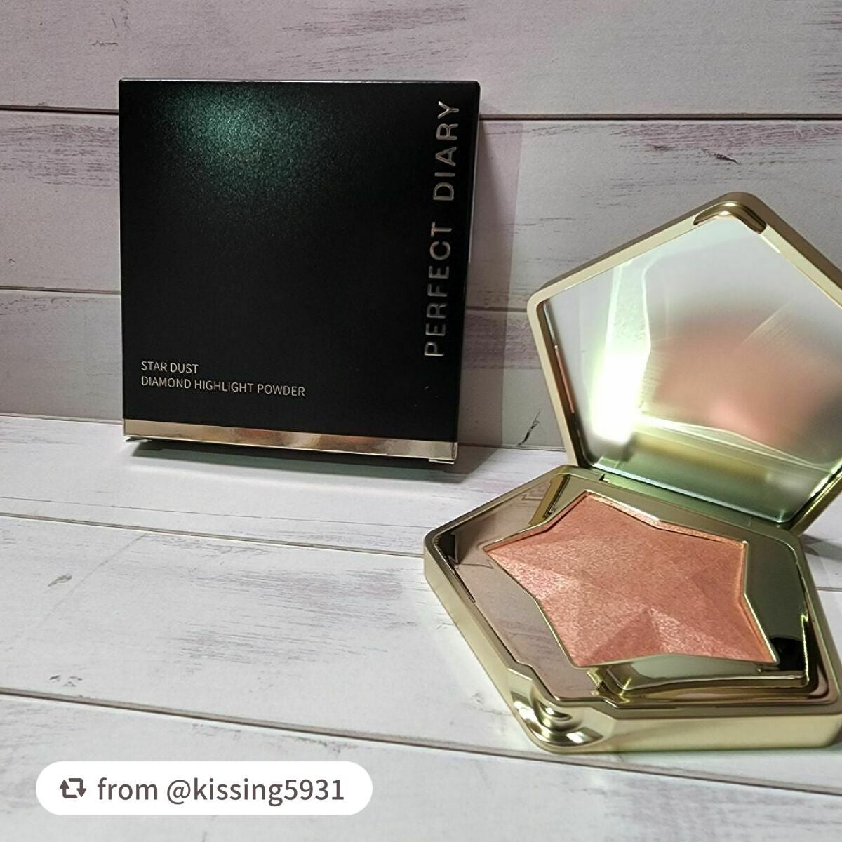 スターダストダイヤモンドハイライトパウダー/PERFECT DIARY/パウダーハイライトを使ったクチコミ(2枚目)