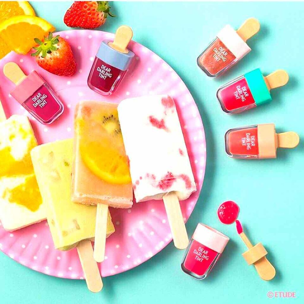 ディアダーリン ウォータージェルティント (アイスティント)/ETUDE/口紅を使ったクチコミ(1枚目)