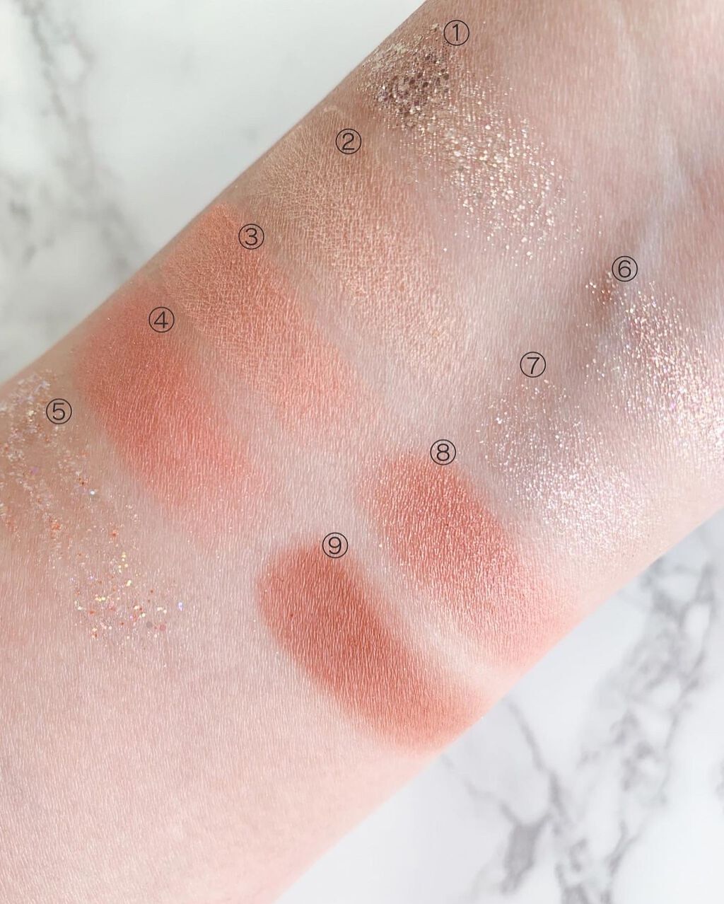 グリッターペディアアイパレット/unleashia/アイシャドウパレットを使ったクチコミ(5枚目)