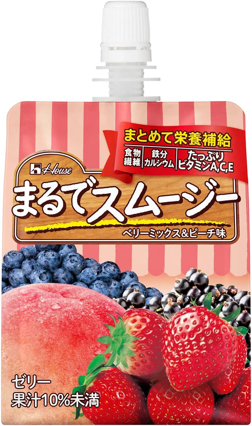 まるでスムージー ベリーミックス&ピーチ味 