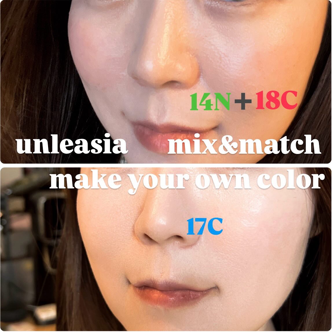 ベイブスキンベイビーブルークッション 17C セラフィック/unleashia/クッションファンデーションを使ったクチコミ（2枚目）