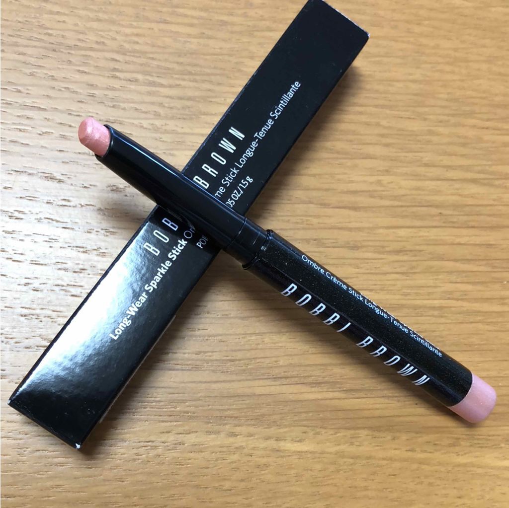 ロングウェアスパークルスティック 01 オーロラピンク/BOBBI BROWN/スティックアイシャドウを使ったクチコミ（1枚目）
