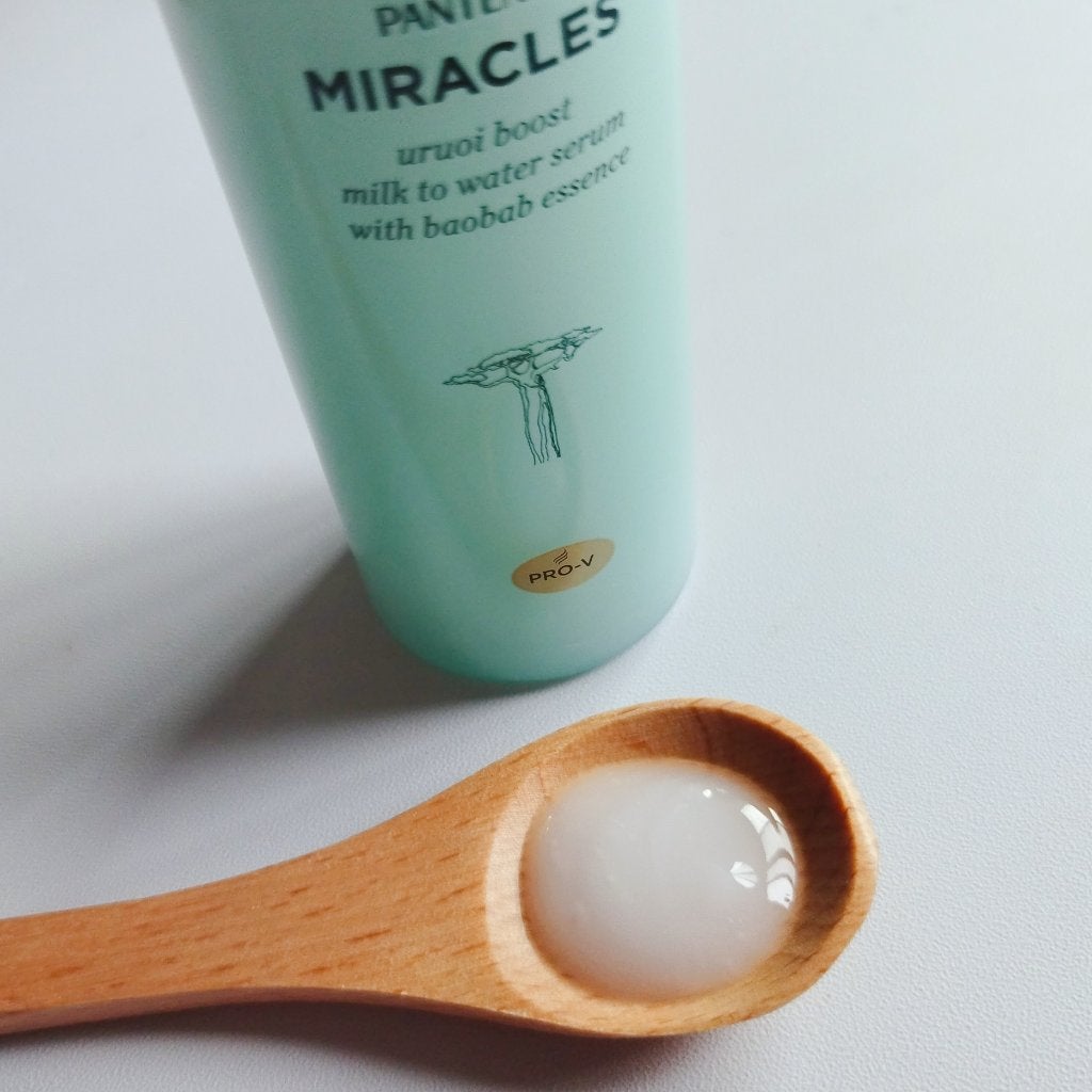 ミラクルズ うるおいブーストミルクウォーターセラム/パンテーン/アウトバストリートメントを使ったクチコミ(3枚目)