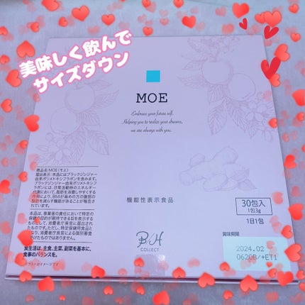 B/H COLLECT MOEのクチコミ「MOE
モエ / 3g×30包入り
いつもの生活でおいしく、手軽に脂肪対策。おなかの脂肪を減ら.....」(1枚目)