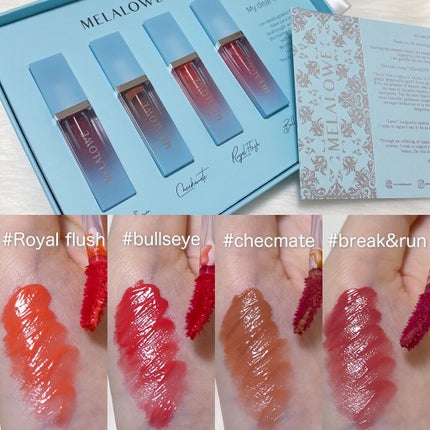 ロングラスティンググロウティント/MELALOWE/リップティントを使ったクチコミ(2枚目)