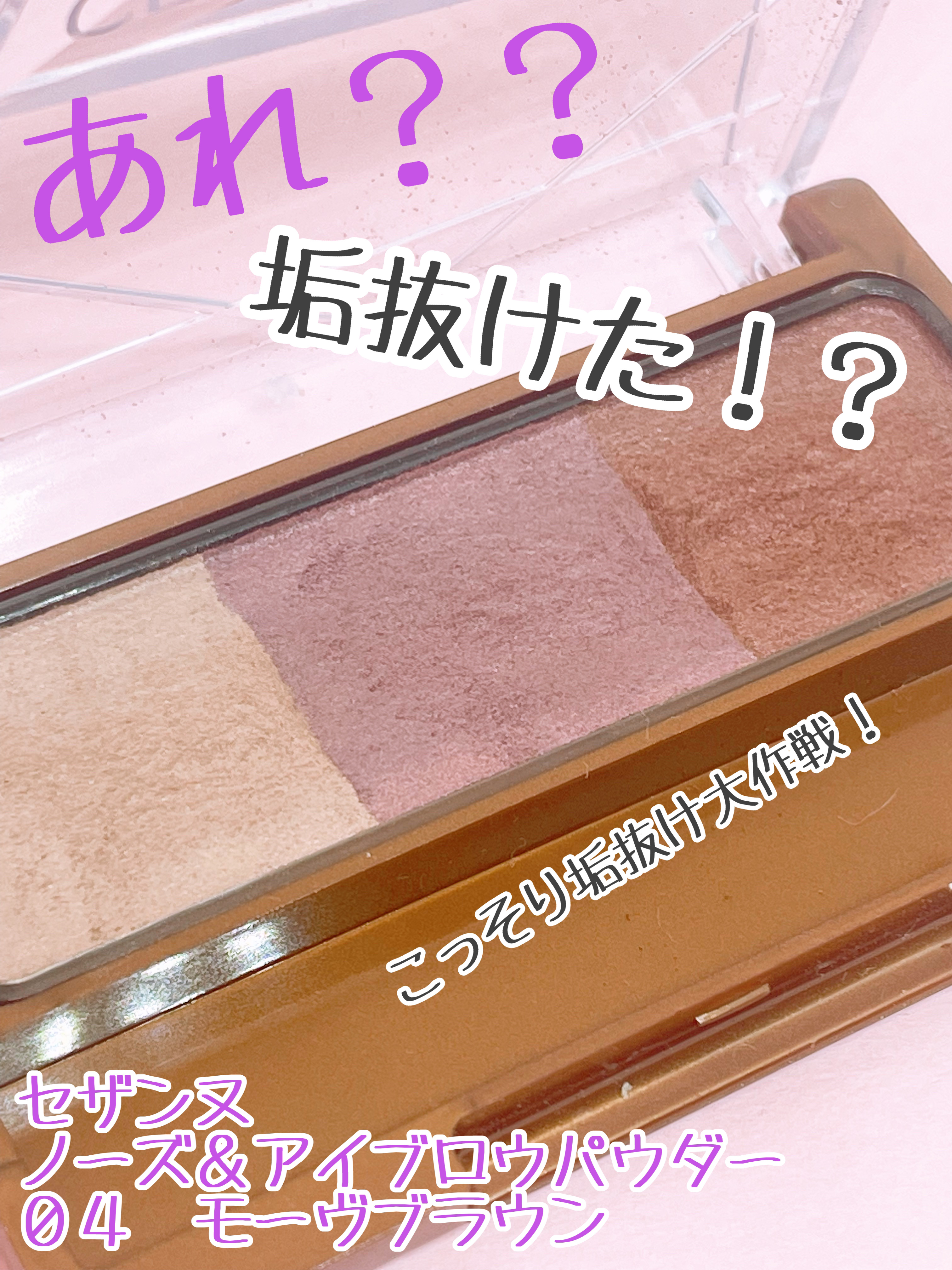 ノーズ＆アイブロウパウダー/CEZANNE/パウダーアイブロウを使ったクチコミ（1枚目）