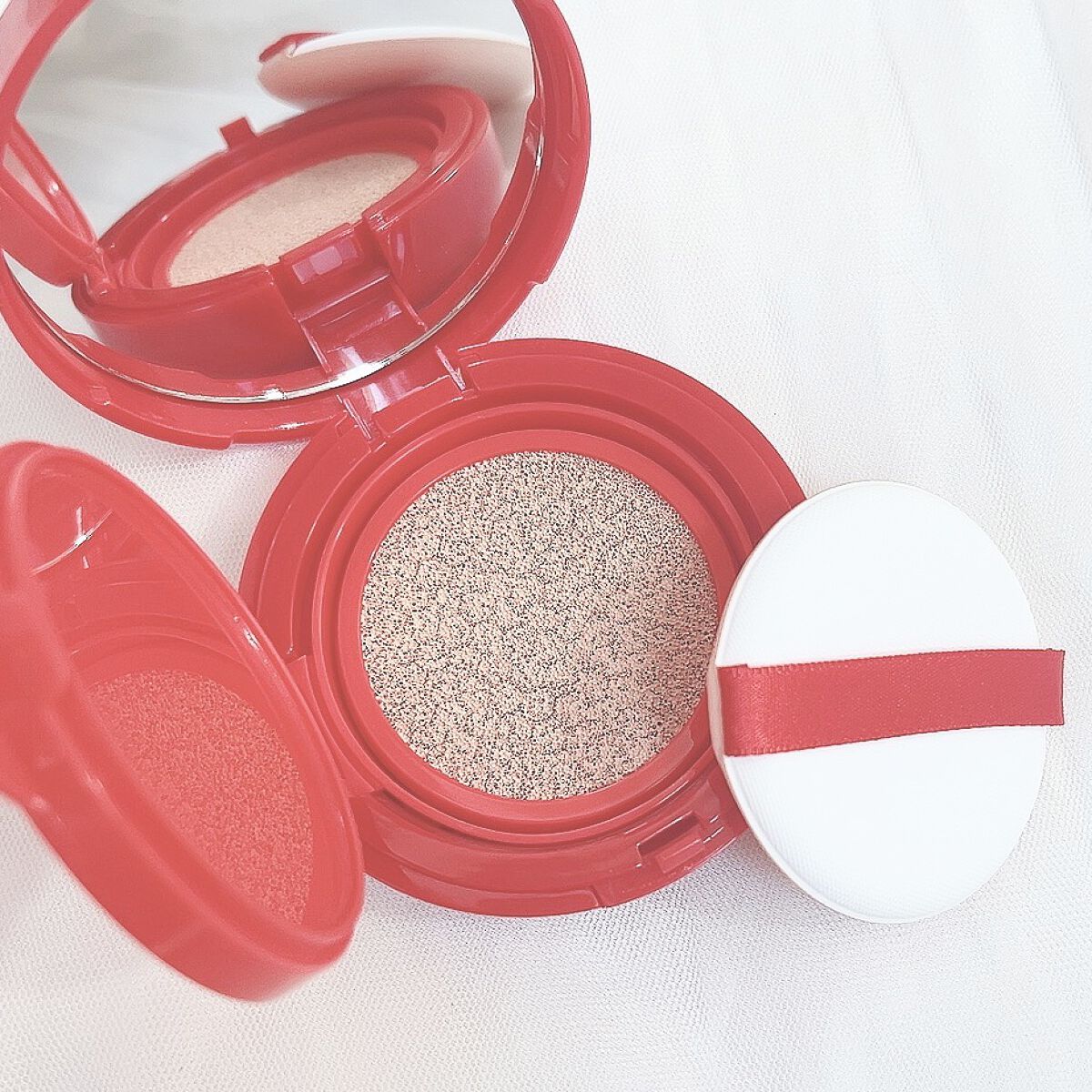 クッションファンデーション 17N ライトベージュ/coou/クッションファンデーションを使ったクチコミ（3枚目）