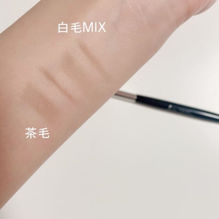 ダブルエンドアイブロウブラシ熊野筆/&be/メイクブラシを使ったクチコミ(2枚目)