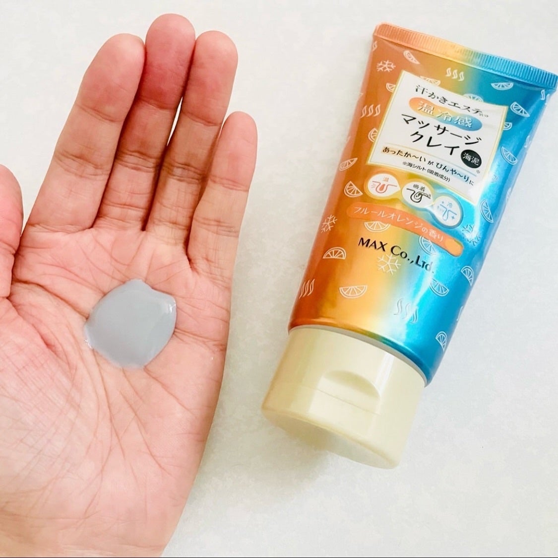 汗かき気分 温冷感マッサージクレイ/マックス/スクラブ・ゴマージュを使ったクチコミ(2枚目)